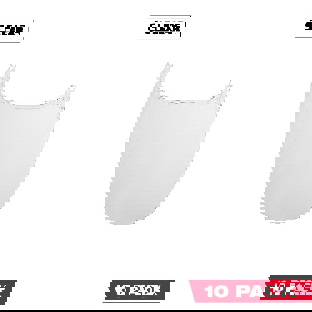 Face Shield Windows & Screens; Product Type: Replacement Lens ; Material: Polycarbonate ; Lens Shade: 9 to 10 ; Window Height (Decimal Inch): 9.0600 ; Window Width (Inch): 11 ; Application: BOLT Front Slots